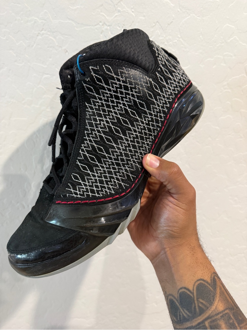 Air Jordan 23 OG Black Stealth Suede Sneakers 318376-001 2008 Men OG ALL 13M